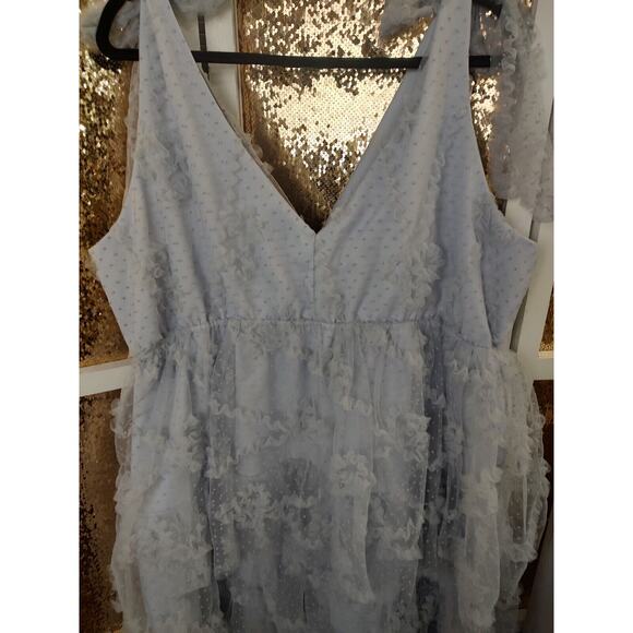 Arula Tulle Tiered Dress Light Lavender Bows Shoulder 1XL - Picture 13 of 16